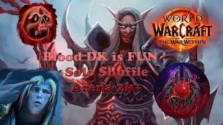 You Won't Believe How Easy TWW Solo Shuffle is with BLOOD DK - Arena Solo Shuffle Gameplay 1