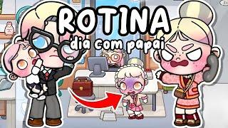 ROTINA DIA DE TRABALHO COM O PAPAI ️ | AVATAR WORLD ROTINAS E HISTÓRIAS