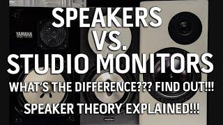 SPEAKERS vs STUDIO MONITORS!!! What's the difference? Find out!!! TSC Production Tip 005