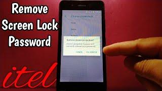 How to remove screen lock password on itel Alpha Lite