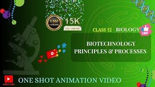 CBSE Class 12 || Biology || Biotechnology Principles & Processes || Animation || in English