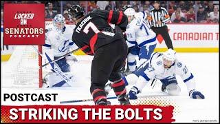 POSTCAST: RED HOT POWER PLAY GIVES OTTAWA SENATORS WIN IN TOUGH BATTLE VS TAMPA BAY LIGHTNING