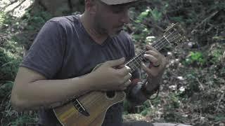 Bohemian Rhapsody Ukulele Fingerstyle, next to a waterfall in a forest (Jake Shimabukuro Version)