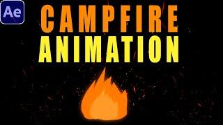 Create 2D Campfire Animation | After Effects Tutorial