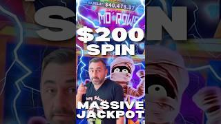 OMG $200 MO ROWS BONUS ON MO MO MO MUMMY FOR A MASSIVE JACKPOT #shorts #fyp #casino