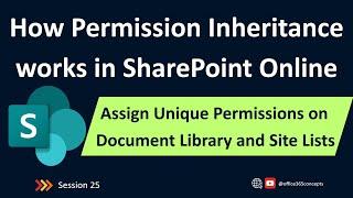 How Permission Inheritance Works | Assign Unique Permissions on Document Library and Site List