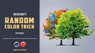 Random coloring  polygon groups of an object [REDSHIFT][CINEMA 4D TUTORIAL]