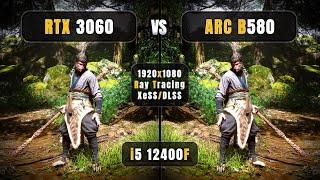 RTX 3060 vs Arc B580 - 1080p & Ray Tracing + DLSS/XeSS - Test in 16 Games - i5 12400F