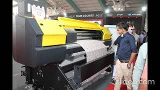 Digital textile printing & sublimation printing demo at SITEX expo Surat. credit:screenprintindia