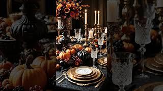 Thanksgiving Tablescape Ideas #decoraciondeotoño