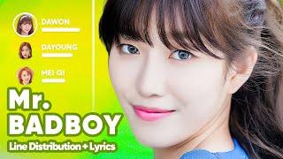 WJSN - Mr. BADBOY (Line Distribution + Lyrics Karaoke) PATREON REQUESTED