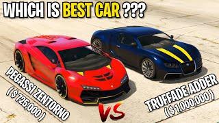 PEGASSI ZENTORNO VS TRUFFADE ADDER | WHICH IS BEST CAR | GTA 5 ONLINE