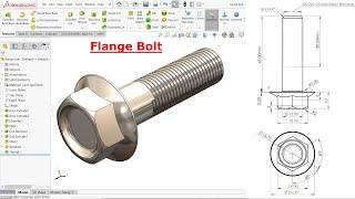 Flange Bolt in SolidWork