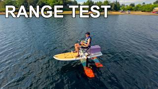 Huge 3D Printed Hydrofoil - Endurance Test and Control Dynamics