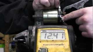 How to bench test starter motor.