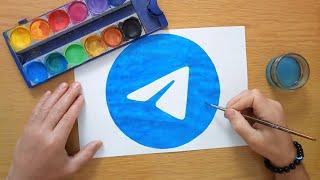 How to draw the Telegram logo