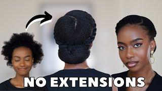 5 MINUTE SIMPLE WORK FRIENDLY 4C NATURAL HAIRSTYLE FOR BLACK WOMEN