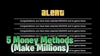 5 MONEY GLITCHES FOR GTA 5 ONLINE PS4,PS5,XBOX,PC (Make Millions In Minutes)