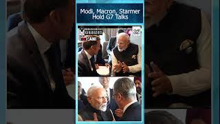 PM Modi meets UK PM Keir Starmer, President Emmanuel Macron at G7 Summit in Canada