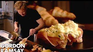 Scrambled Eggs & Smoked Salmon on toasted croissants by Gordon Ramsay but there's More.