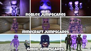 AOONI Nightmares: Roblox Vs Minecraft Vs Garry's Mod ALL JUMPSCARES