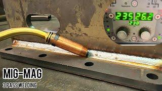 why no welders talk about this Simple three pass MIG-MAG Welding Technique