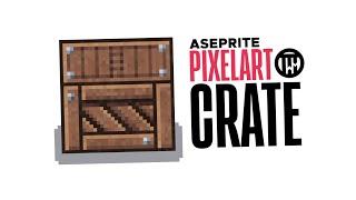 Creating a pixel art crate in Aseprite! | TutsByKai