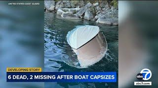 At least 6 dead, 2 missing after boat capsizes on Lake Tahoe during storm