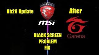 Free Fire Black Screen Problem in MSI 2024 Problem Fix