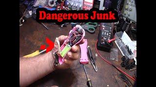 Damsel In Defense Stun Gun Repair, most dangerous charging circuit troubleshooting unsafe fire risk