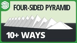 The COMPLETE Guide to 4-Sided Pyramids | SketchUp Tutorial