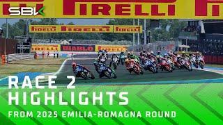 HIGHLIGHTS from #WorldSSP Race 2  | 2025 #EmiliaRomagnaWorldSBK 