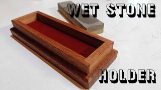 Use your OFF-CUTS - Mahogany Wet Stone Holder