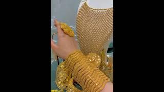 Glamorous Gold || necklace, bangles & ring || set#viral #latest #21k