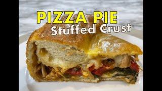 Super Easy Pizza Pie with Stuffed Crust   #toodelicious #pizzapie