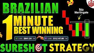 Brazilian 1 minute Trading Strategy | Quotex 100% Best Winning Strategy | Sureshot pattern #quotex