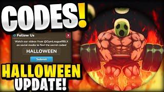 *NEW* ALL WORKING HALLOWEEN UPDATE CODES FOR GYM LEAGUE! ROBLOX GYM LEAGUE CODES