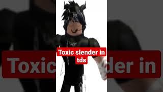 toxic slender vs tds pro tower defense simulator roblox