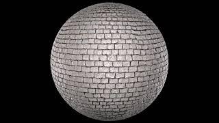 Scanned PBR paving stone metal roughness texture