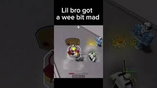 Lil bro is not taking that disrespect #roblox #tsb #thestrongestbattlegrounds #funny #memes