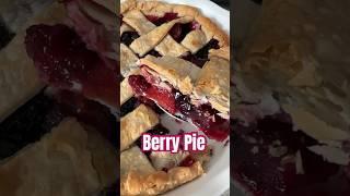 Berry Pie 🫐 #pie #pies #berrypie #tripleberry #tripleberrypie #baking #fruitpie #shorts