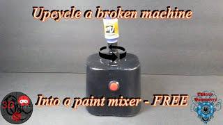 Make a paint mixer from a busted sewing machine!