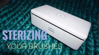 STERILIZING / DISINFECTING YOUR BRUSHES WITH SUNUV S2 STERILIZING BOX | SIGMA BEAUTY SIGMAGIC SCRUB