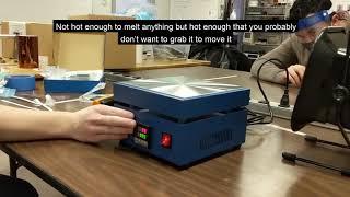 Soldering with a hot plate