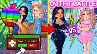 Lina STOLE My FRUITS In GROW A GARDEN So I CHALLENGED Her To An OUTFIT BATTLE In DRESS TO IMPRESS...