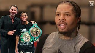 Gervonta Davis Keeps it 100 on Eddie Hearn BE£FING with Devin Haney & Turning his BACK on him