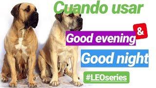 Diferencia entre good evening y good night    #LEOseries