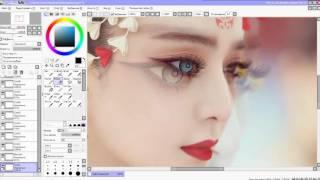 КАК НАРИСОВАТЬ КРАСИВЫЙ РЕАЛИСТИЧНЫЙ ЗРАЧОК ГЛАЗА МЫШКОЙ В Paint Tool SAI - Анастасия Метелица