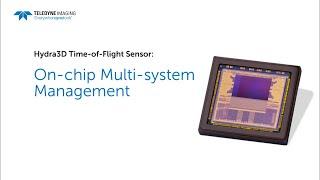 The Hydra3D Time-of-Flight sensor includes an on-chip multi-system management function