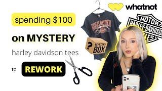 BIDDING $100 on MYSTERY harley davidson tees to CUT UP!